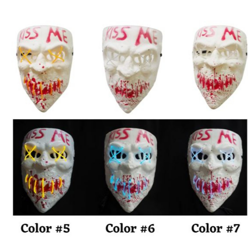 RONIS Light Up Horror Kiss Me Mask