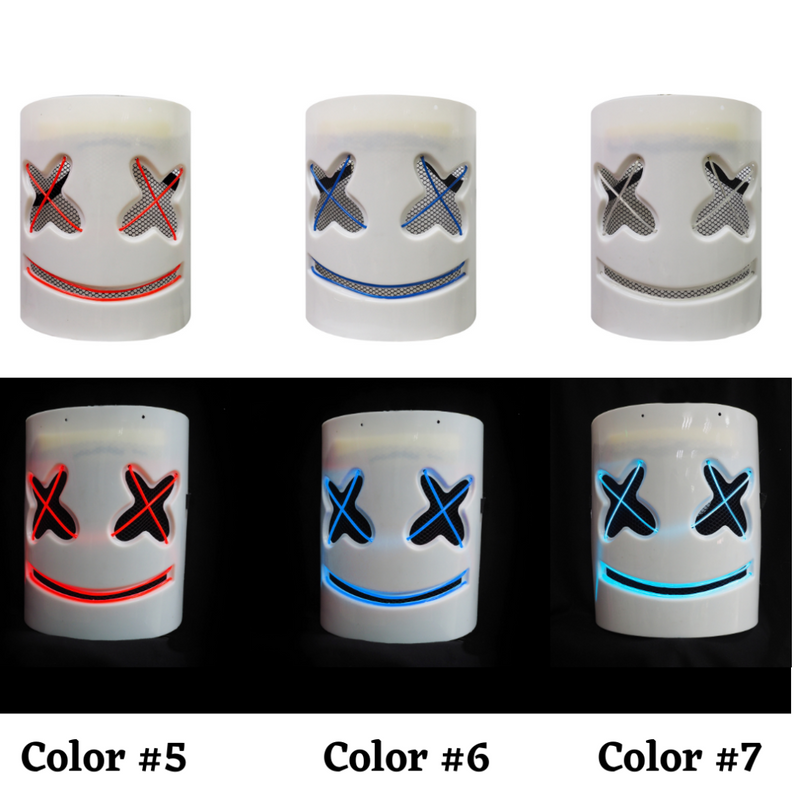 Light Up Marshmellow Face Mask