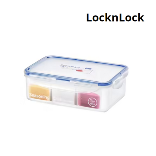 Lock n Lock 3 Sections Seasoning Container with Spoon 1L