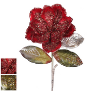 Ronis Magnolia Glitter Stem 81cm Red – thumbnail