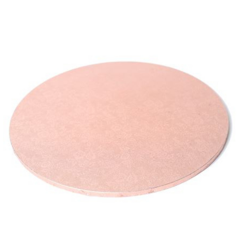 RONIS MASONITE CAKE BOARD 25.4CM ROUND ROSE GOLD