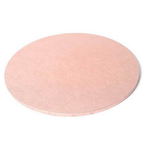 Masonite Cake Board Rose Gold - 14In Round