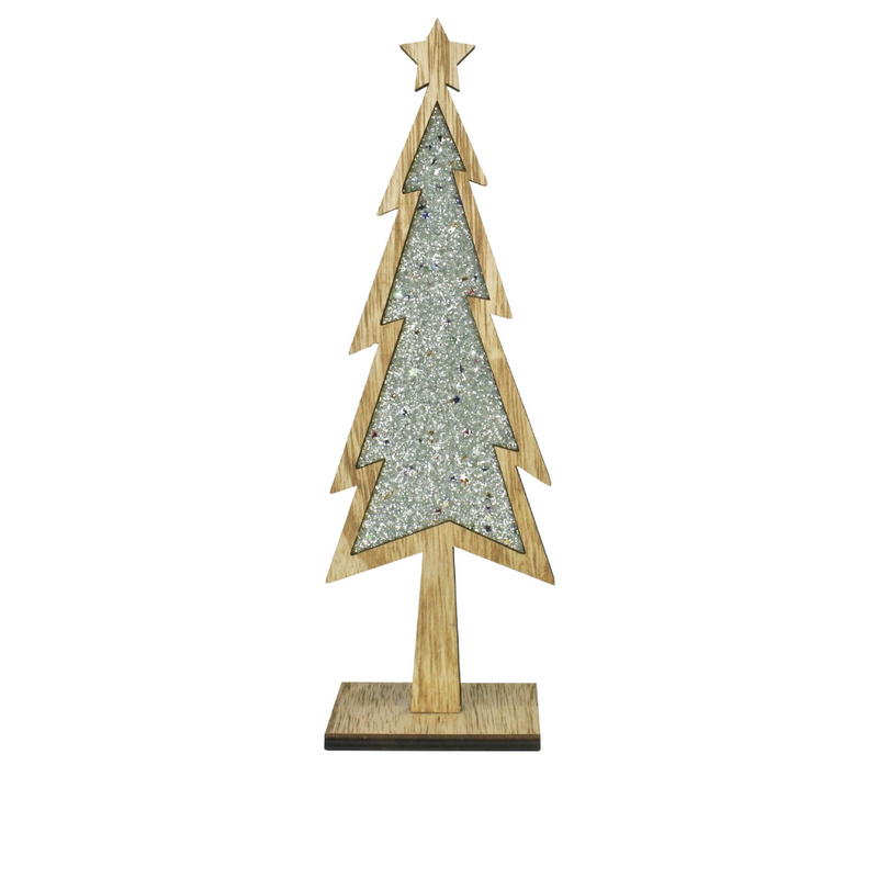 MDF Glitter Table Tree 25cm