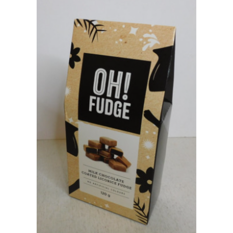 Milk Chocolate Coated Licorice Fudge 120g