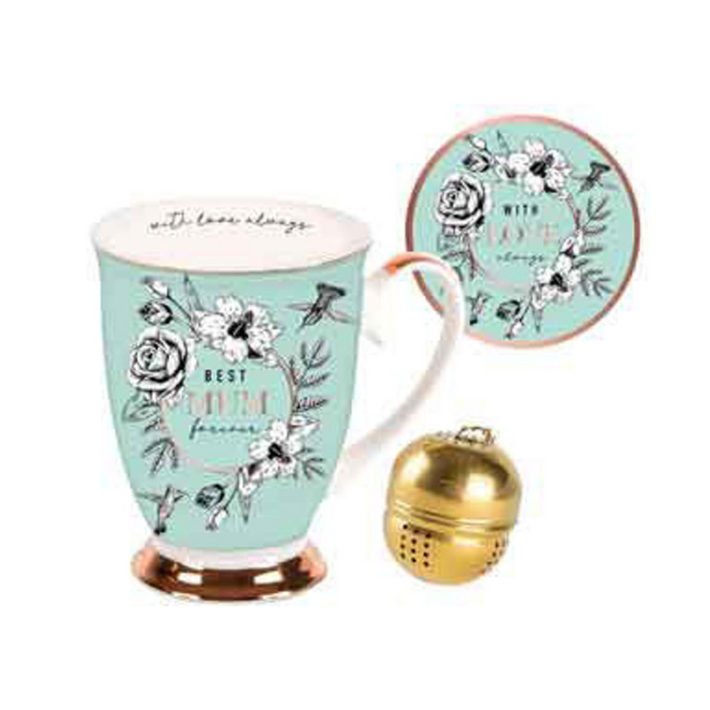 MINT HUMMINGBIRD MUM MUG SET 360ML 