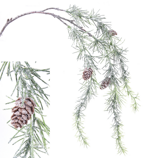 Ronis Mixed Pine Cone Hanging Spray 89cm