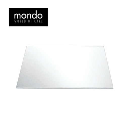 Mondo Cake Board Rectangle Silver Foil 16x20in