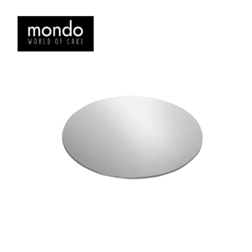 Mondo Cake Board Round Silver Foil 6in
