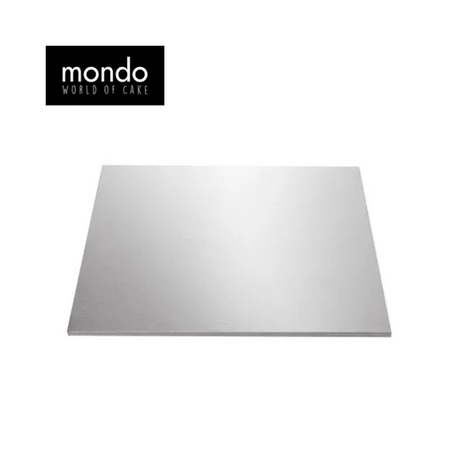 Mondo Cake Board Square Silver Foil 8inches