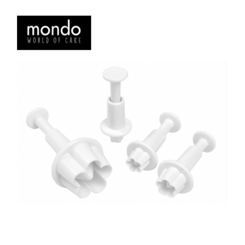 Mondo Flower Blossom Plunger Cutter Set 4 Piece