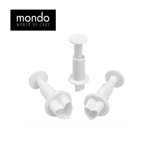 MONDO Heart Plunger Cutter Set 3 Piece