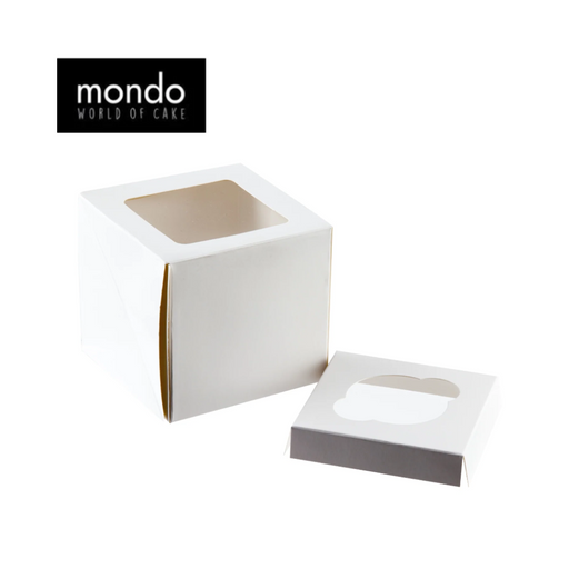 Mondo White 1 Cupcake Box