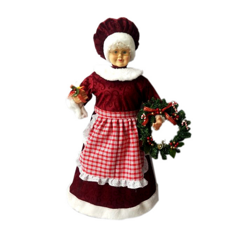 Ronis Mrs. Claus Apron Animated 71cm