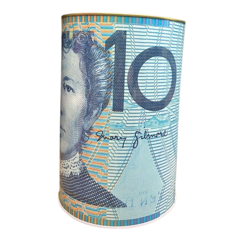 Money Tin Aussie Designs 20x34.5cm