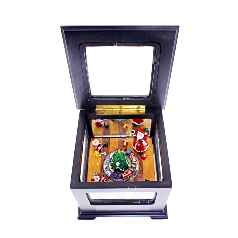 Ronis Music Box Rev Christmas Wooden Square