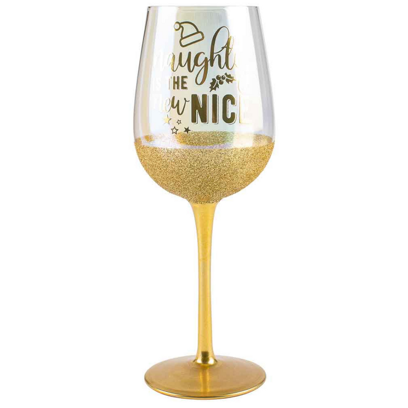 Naughty Is the New Nice Wine Glass 430ml.