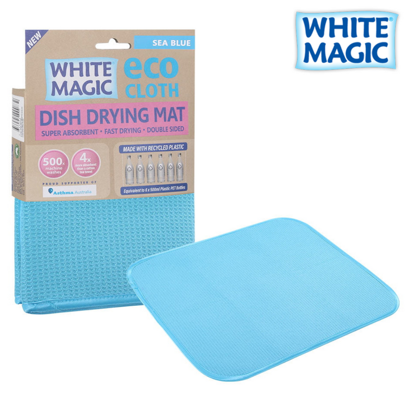 Dish Drying Mat Sea Blue