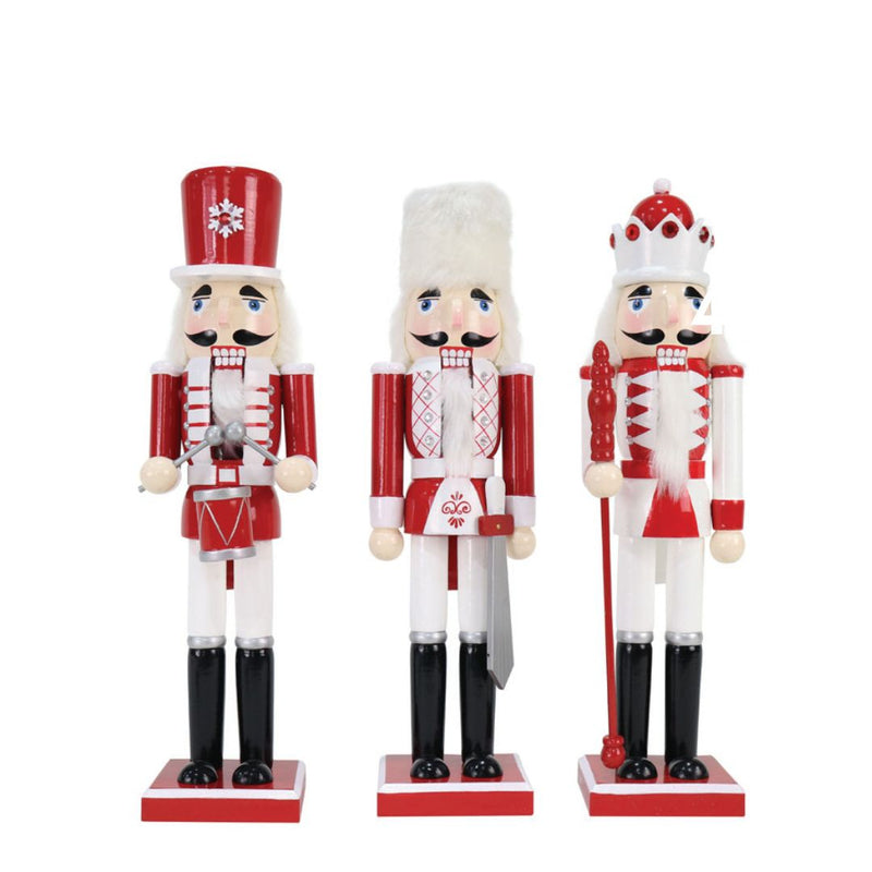 RONIS NUTCRACKER 38CM RED AND WHITE ASST.