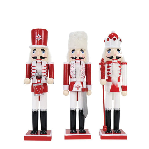 RONIS NUTCRACKER 38CM RED AND WHITE ASST.