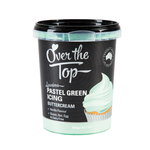 Over The Top Buttercream Pastel Green 425gm