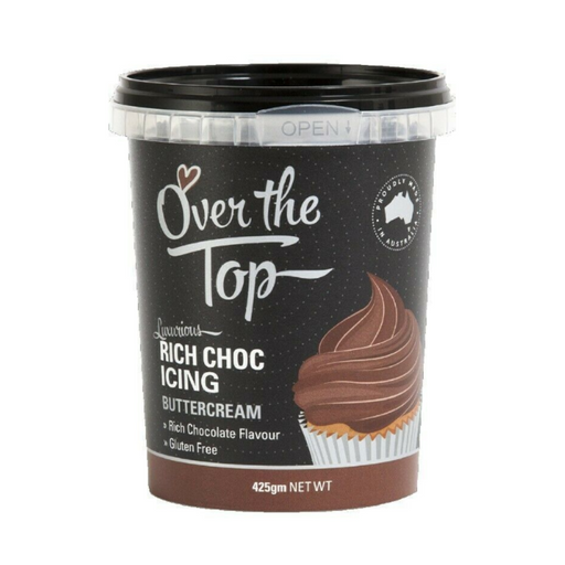 OVER THE TOP CHOC BROWN BUTTERCREAM 425G