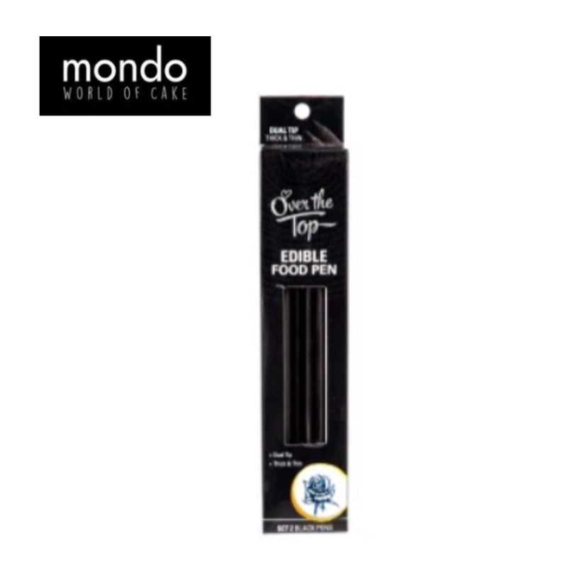 Over The Top Gourmet Food Pens Black 2pk set