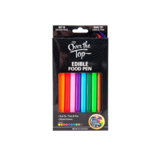 Over The Top Gourmet Writer Colour Pen Set 10 Piece