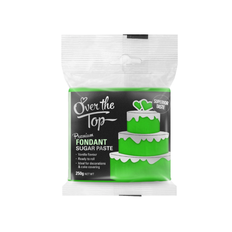 Over the Top GRASS GREEN FONDANT 250GM