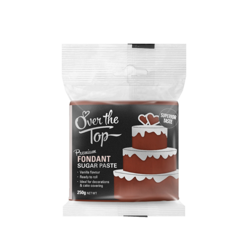 Over the Top Warm Brown Premium Fondant 250gm