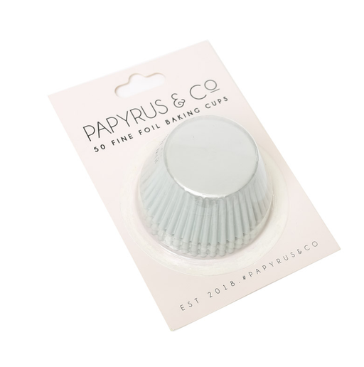 PAPYRUS AND CO Mini White Foil Baking Cups 50 Pack - 35Mm Base