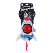 Paws Claws Alien Invasion Rocket Ship Pet Toy
