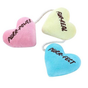 Paws Claws Plush Heart Dangler Crinkle Catnip Cat Toy
