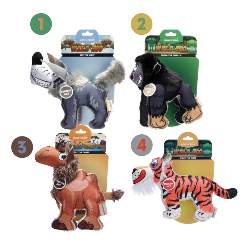 Paws Claws Wild Zoo Animalz Oxford 24CM