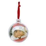 Photo Bauble DIY Red Loop 7cm