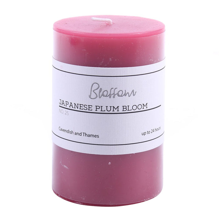 Pillar Candle Blossom - Japanese Plum Blood 5X7.5Cm