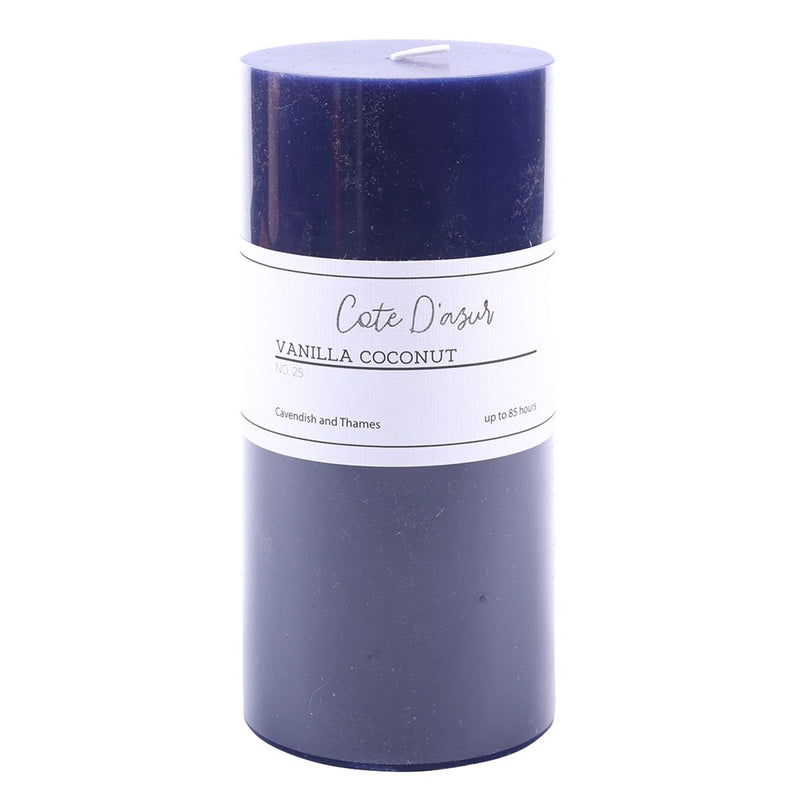 Pillar Candle Cote D Azur - Vanilla Coconut 7x15cm