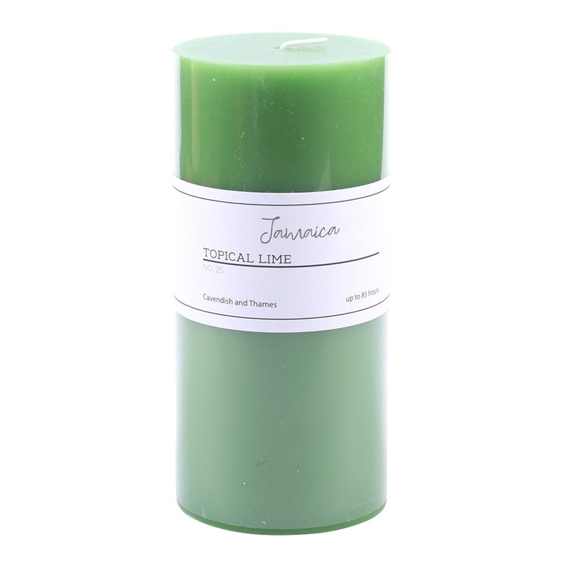 Pillar Candle Jamaica - Tropical Lime 7x15cm