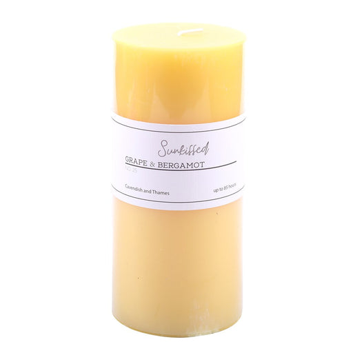 Pillar Candle Sunkissed - Grape and Bergamot 7x15cm