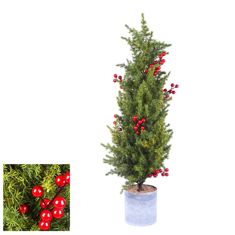 Ronis Pine and Berry Tree in Pot 65cm