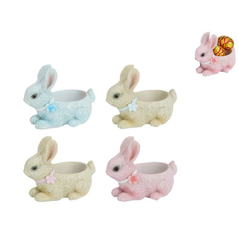 Ronis Rabbit Egg Holders 9cm Assorted