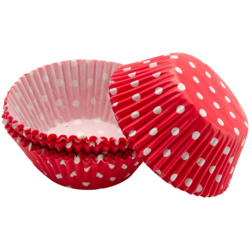 Standard Baking Cups Red Dots
