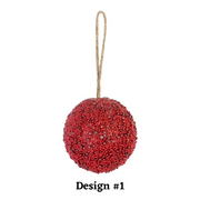 Red Mini Berry Bauble 10cm – thumbnail