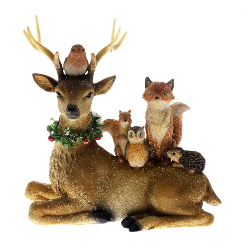 Ronis Reindeer Sitting with Animals