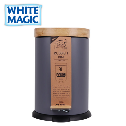 Eco Basics Rubbish Bin 3L - Charcoal