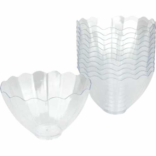 Wave Dessert Bowls Clear (12pk)