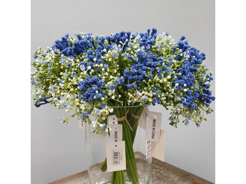 Baby's Breath Bouquet Blue L1xW17xH28
