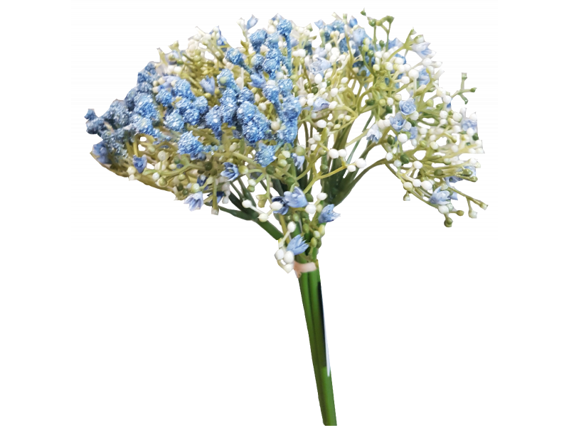 Baby's Breath Bouquet Blue L1xW17xH28