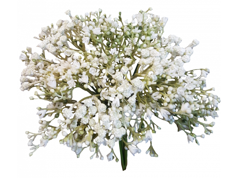 Baby Breath White Bouquet 6 stem 28cm