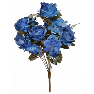Rose & Hydrangea Bush Blue