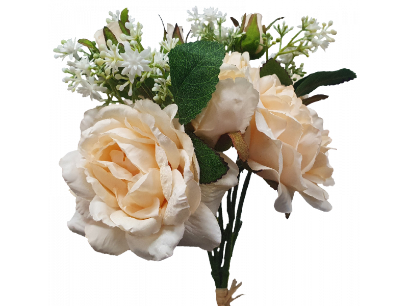 Dried Rose and Bud Bundle with Vream